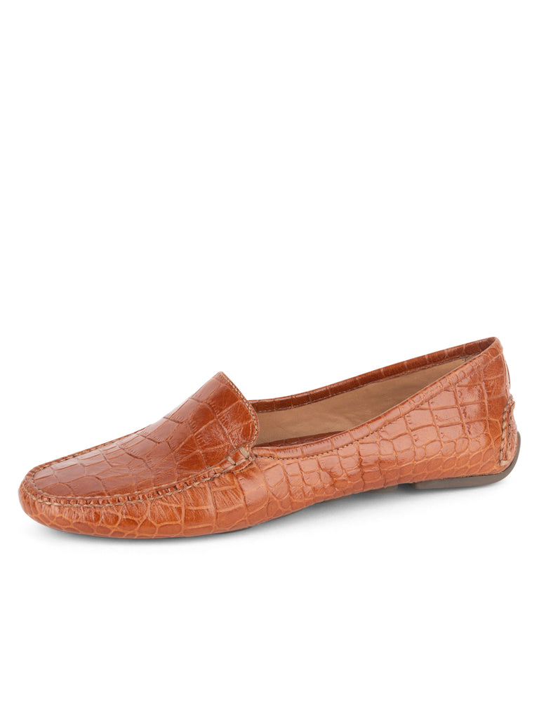 Patricia Green Women's Jillian Driving Moccasin in Crocodile in
