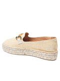 Avery Bamboo Loafer Platform Espadrille