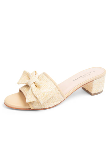 St. Tropez Bow Block Heel Sandal