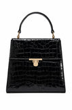 Bennett Croc Top Handle Bag