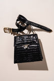 Bennett Croc Top Handle Bag