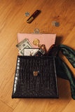 Bennett Croc Top Handle Bag