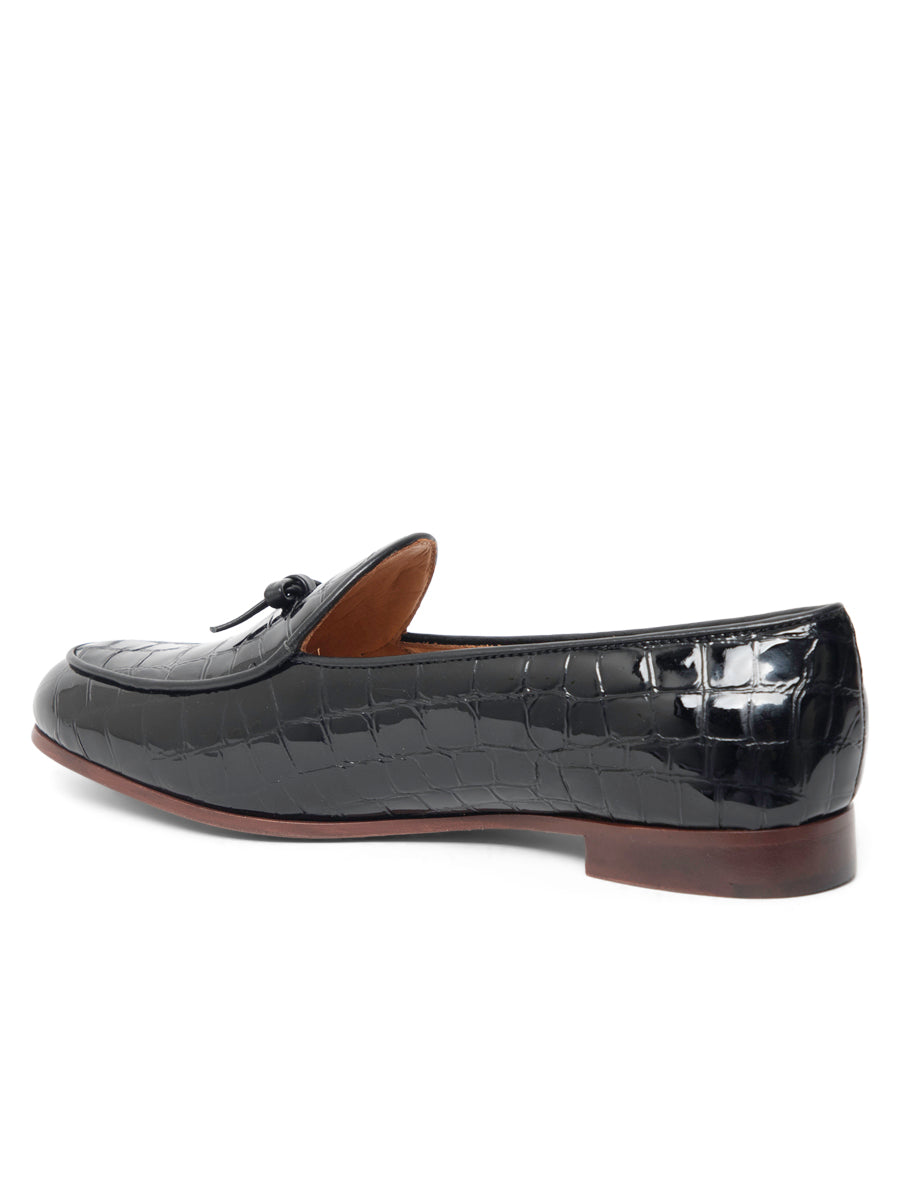 Coco Belgian Loafer in Croc