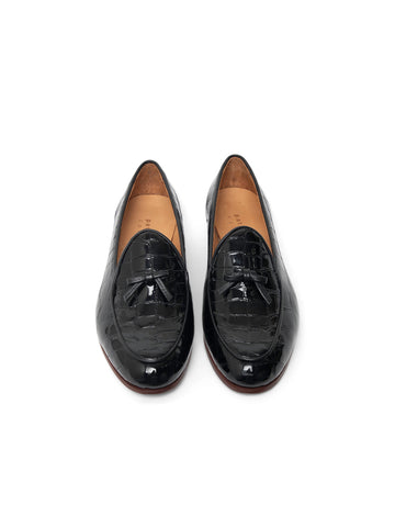 Coco Belgian Loafer in Croc Alternate View