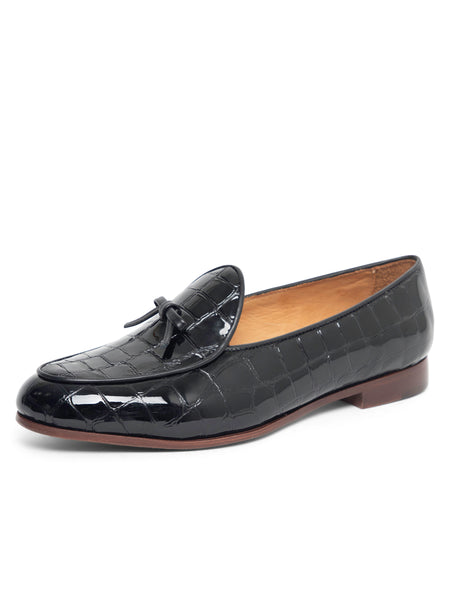 Coco Belgian Loafer in Croc