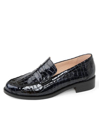 Black Patent Croc
