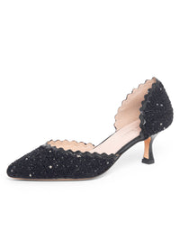Black Shimmer Tweed