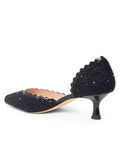 Olivia Scalloped d'Orsay Kitten Heel
