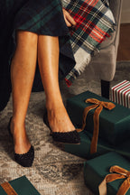 Olivia Scalloped d'Orsay Kitten Heel