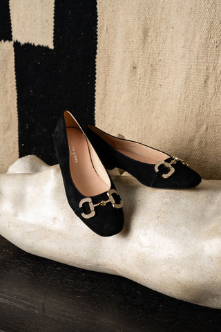 Cannes Crystal Horsebit Flat Alternate View