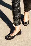 Celine Chain Link Embellished Flat
