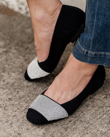 Milan Crystal Embellished Flat Alternate View