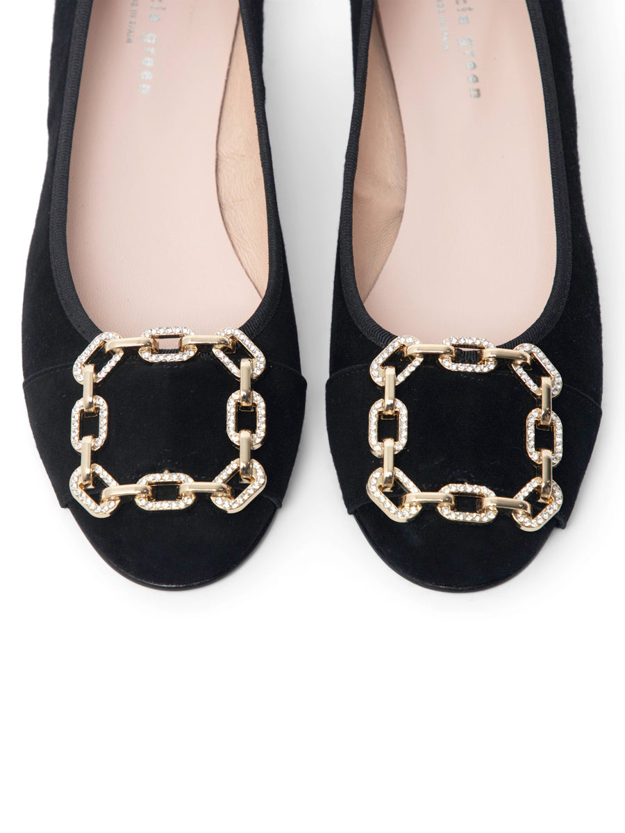 Celine Chain Link Block Heel
