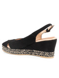 Palma Peep-Toe Criss-Cross Slingback Espadrille