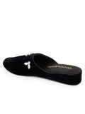 Lucille Crystal Embellished Velvet Slipper