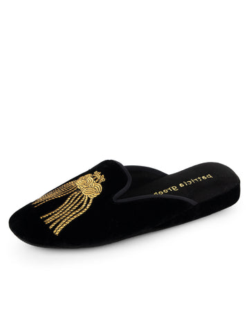 Victoria Embroidered Tassel Slipper