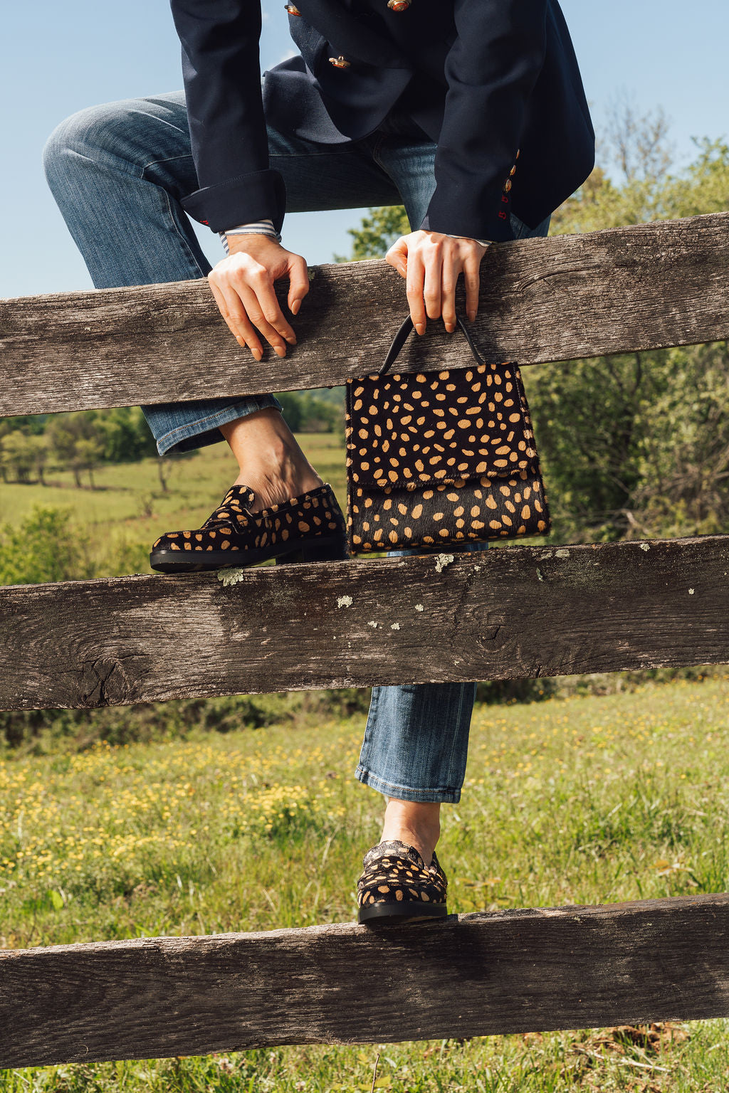 Harper Haircalf Top Handle Bag