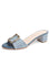 Blue Striped Raffia Color