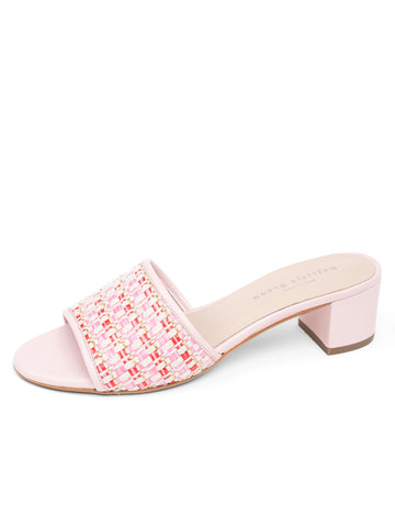 Harper Raffia Block Heel Sandal