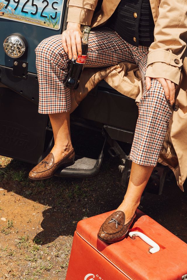 Coco Belgian Loafer in Croc