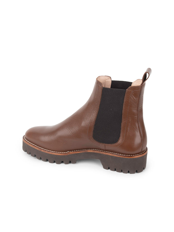 Patricia Green Women's Chelsea Lug Sole Bootie in Chocolate Patricia Green Women's Chelsea Lug Sole Bootie in Chocolate