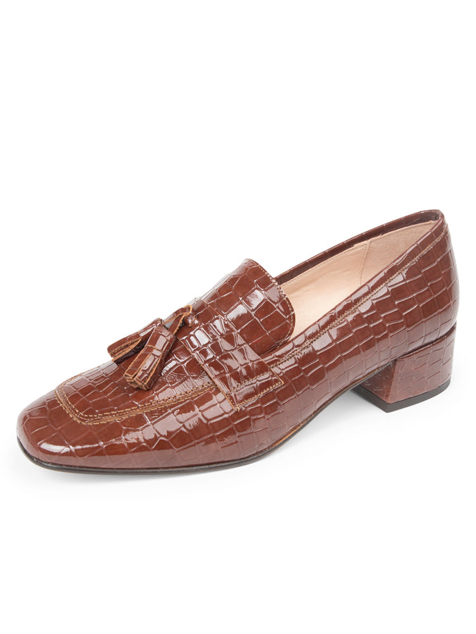Beckham Block Heel Tassel Loafer