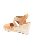 Mila Raffia Espadrille with Elastic Straps
