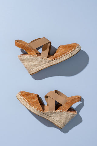Mila Raffia Espadrille with Elastic Straps Alternate View