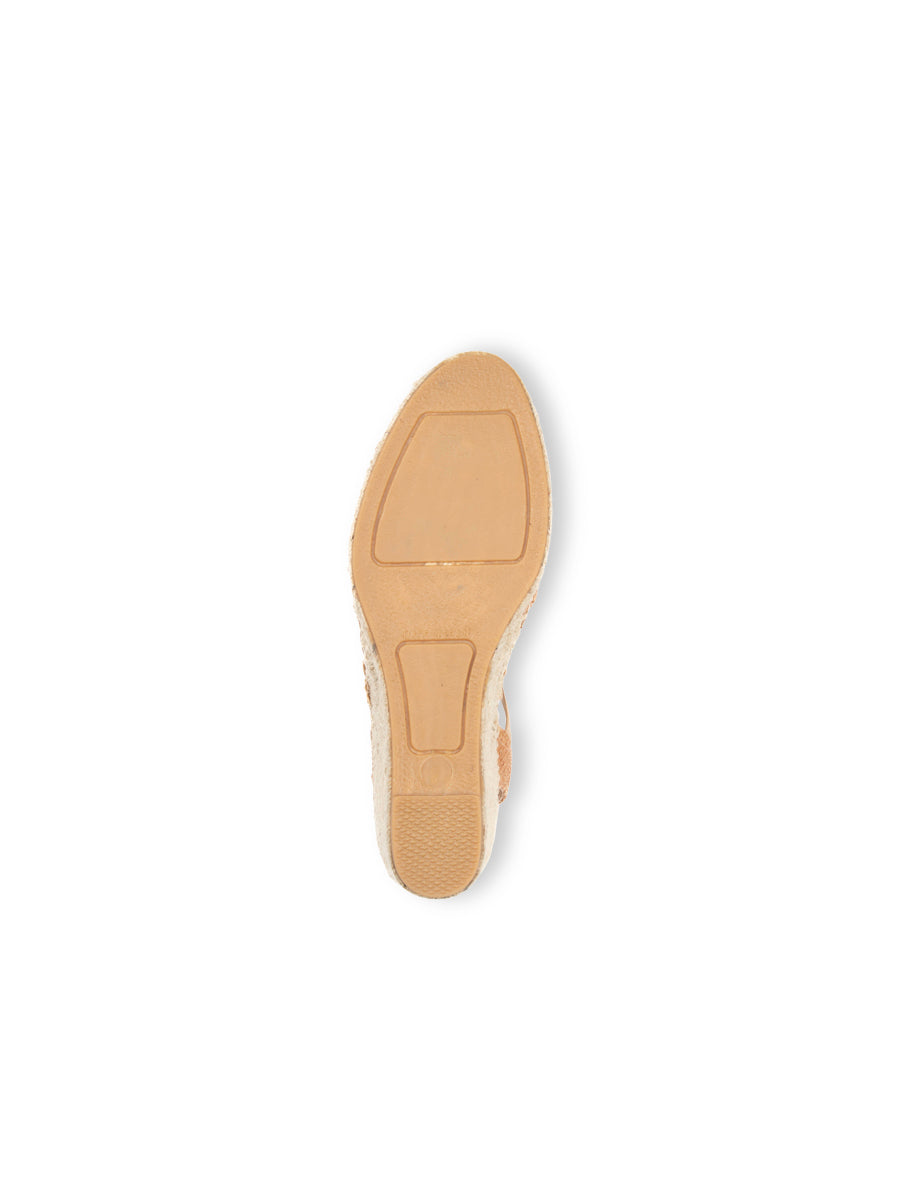 Mila Raffia Espadrille with Elastic Straps