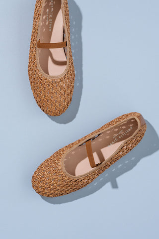 Monaco Raffia Ballet Flat Alternate View