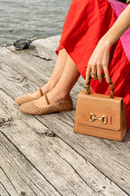 Monaco Raffia Ballet Flat