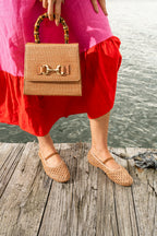 Monaco Raffia Ballet Flat