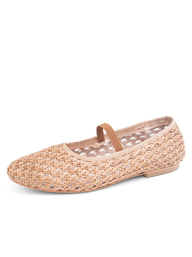 Monaco Raffia Ballet Flat