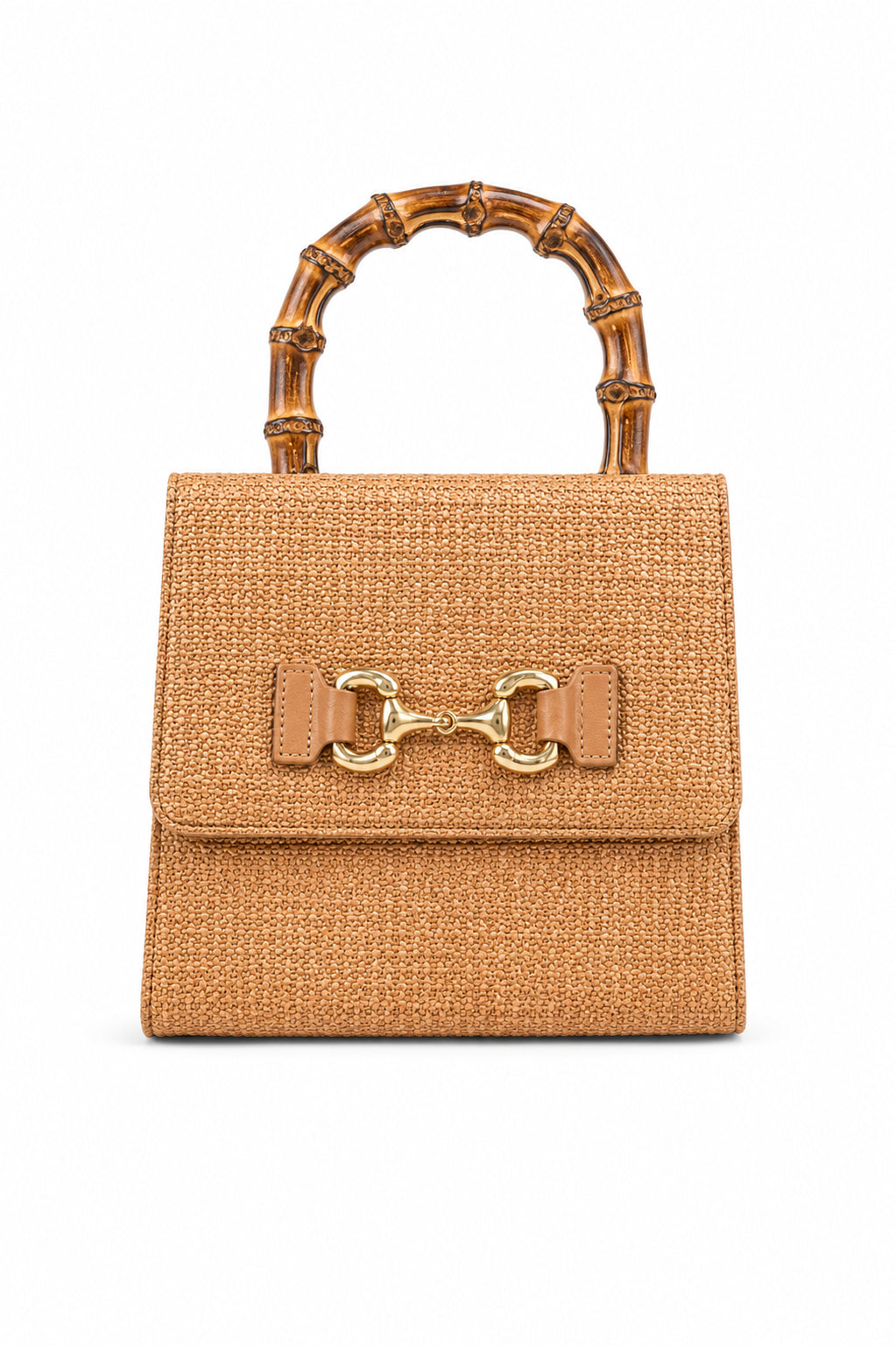 Harper Raffia Top Handle Bag