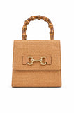 Harper Raffia Top Handle Bag