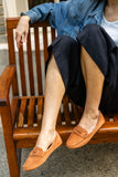 Janet Scalloped Penny Loafer Driving Shoe