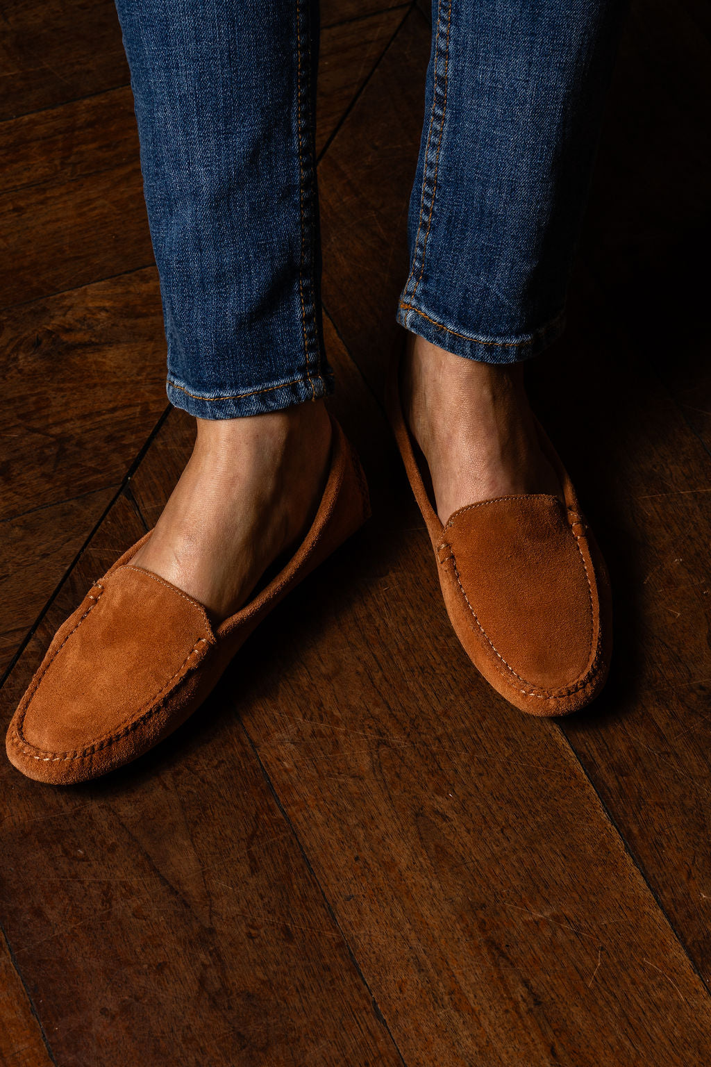 Jillian Driving Moccasin in Suede
