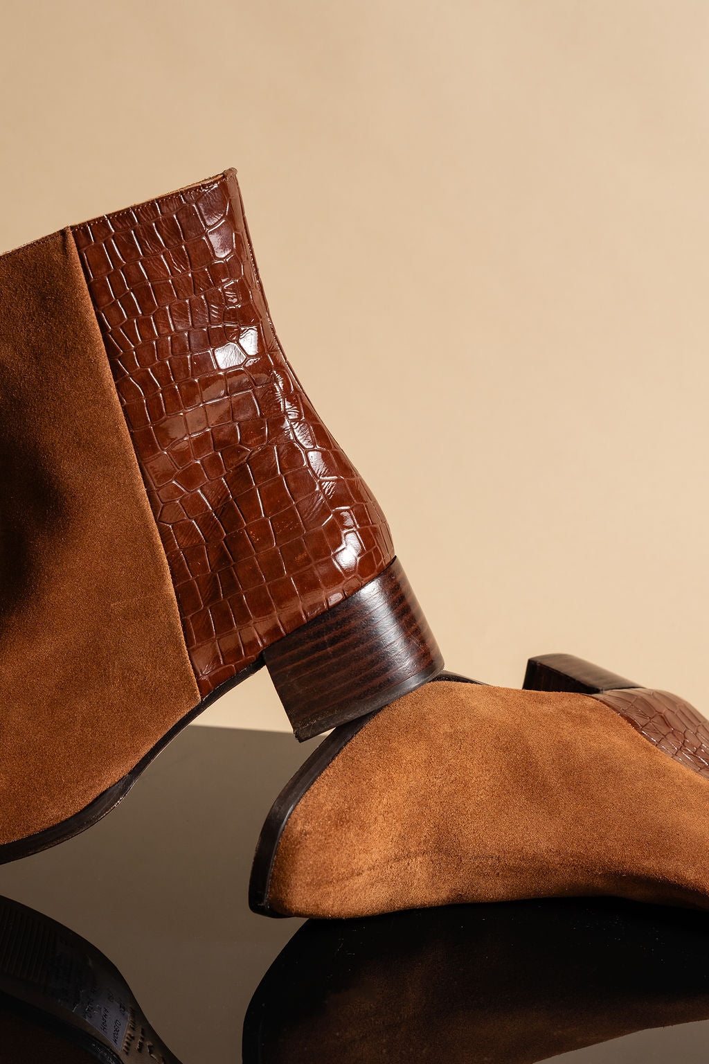 Dylan Croc Embellished Boot