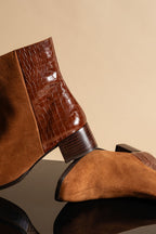 Dylan Croc Embellished Boot