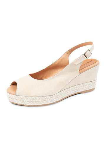 Piper Peep-Toe Slingback Espadrille
