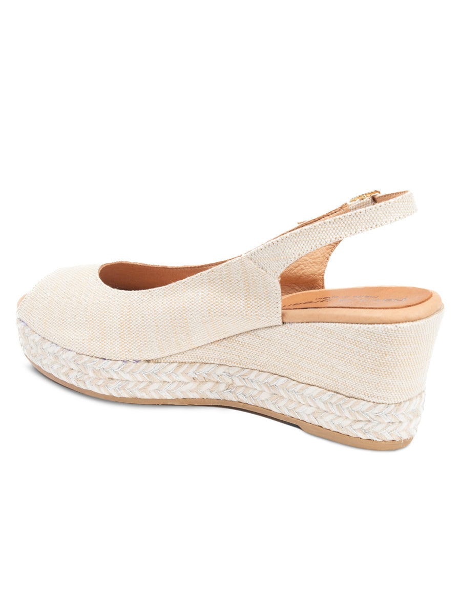 Piper Peep-Toe Slingback Espadrille