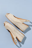 Piper Peep-Toe Slingback Espadrille
