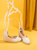 Leon Closed Toe Lace Up Espadrille