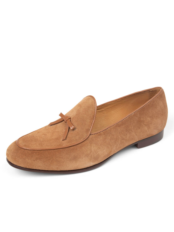 Patricia Green Women's Coco Belgian Loafer in French Roast Suede