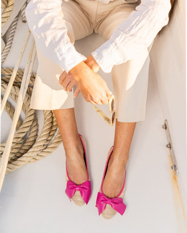 St. Tropez Raffia Ballet Flat Alternate View