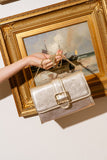 Riviera Bamboo Buckle Clutch