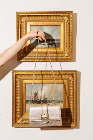 Riviera Bamboo Buckle Clutch Alternate View