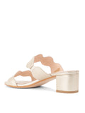 Palm Beach Block Heel Scalloped Sandal