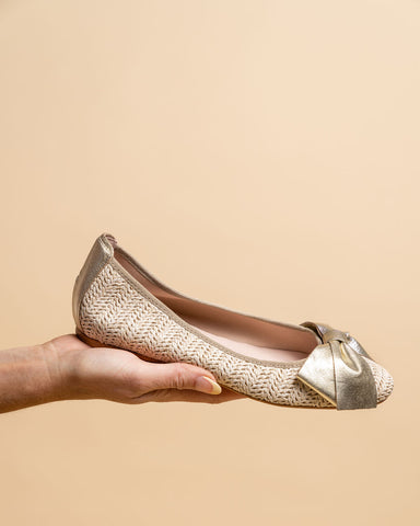 St. Tropez Raffia Ballet Flat Alternate View