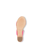Palm Beach Block Heel Scalloped Sandal
